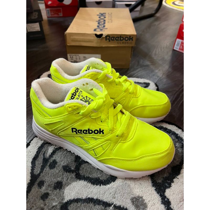 BLS • 穿過一次便宜出$222 Reebok ventilator DG 螢光黃 M46607 us5.5