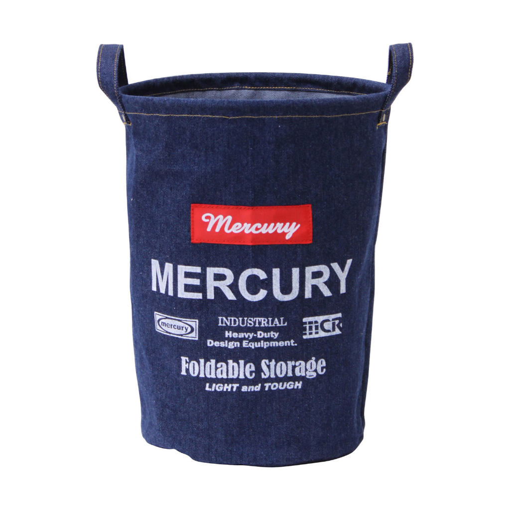 小丈夫 日本 / 現貨 Mercury 復古美式風格收納桶袋 M 軍綠/黑色/海軍藍/牛仔藍 戶外 露營 植栽袋