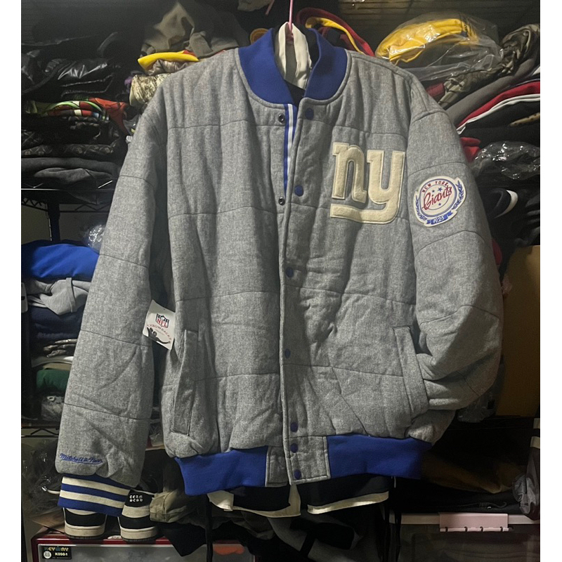 《NEMUiNEKO》m&amp;n nfl my giants jacket 美式足球紐約巨人鋪棉外套