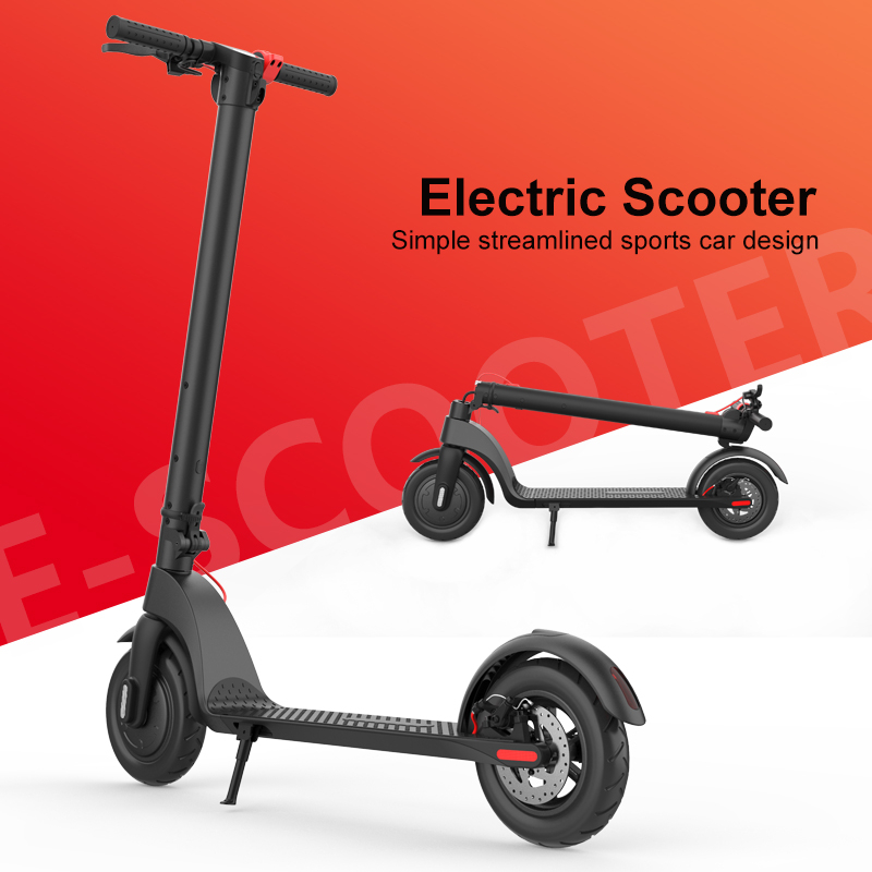 [現貨] X7 摺疊滑板車 電動滑板車 可拆卸電池 三段變速 10吋大輪胎 內建LED燈 喇叭