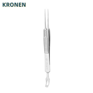 KRONEN 優質皇冠粉刺夾(直)+刮棒勾 X-003 /粉刺痘痘清潔工具【官方旗艦館】