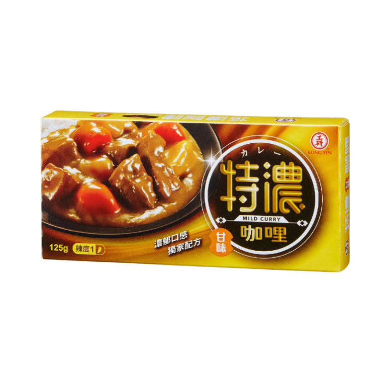 【工研醋】特濃咖哩125g/盒(甘味)