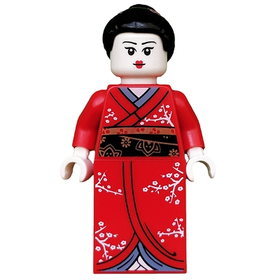 玩樂趣 LEGO樂高 8804 第四代 Kimono Girl 純人偶+底板一片 二手人偶