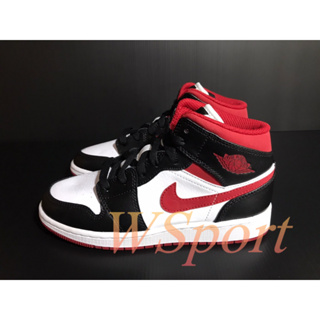 【WS】NIKE AIR JORDAN 1 MID BG 黑紅 大童 運動 休閒 籃球鞋 DJ4695-122
