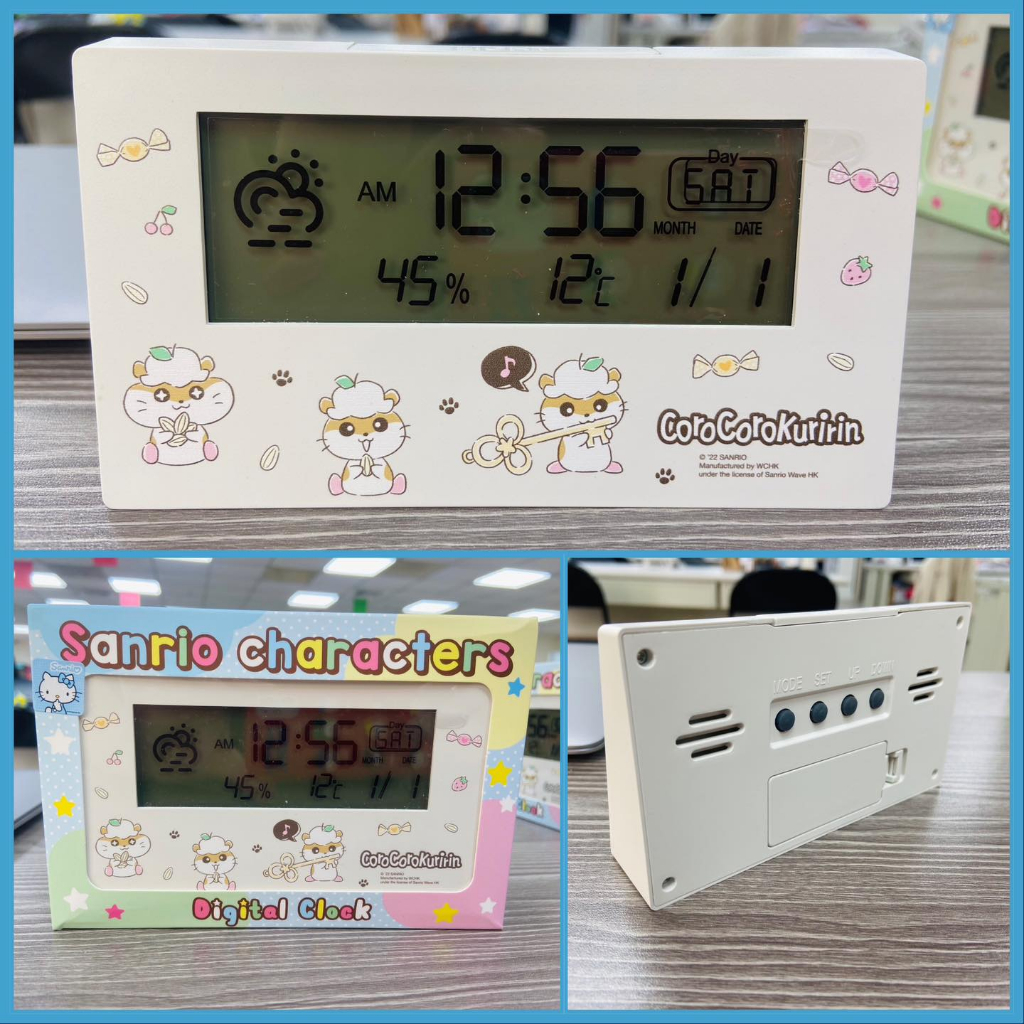 香港三麗鷗sanrio  corocorokuririn 可樂鈴 ck鼠 - 多功能電子鐘 鬧鐘