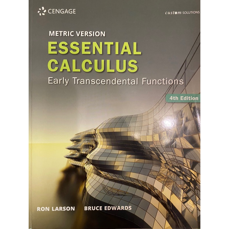 微積分課本 Essential calculus 4th edition