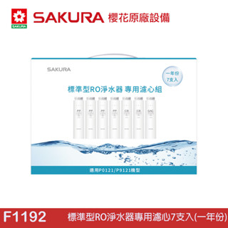 SAKURA 櫻花 標準型RO淨水器專用濾心7支入(一年份) F1192