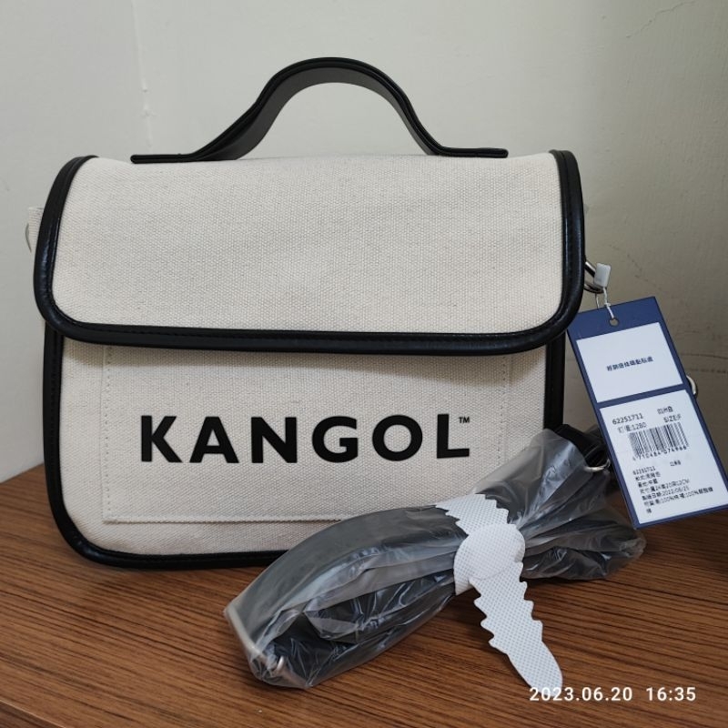全新現貨 KANGOL 英國袋鼠 帆布包 側背包 斜背包 郵差包 掀蓋包 相機包 手提包