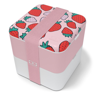 【monbento】原創方形雙層便當盒－芝芝莓莓