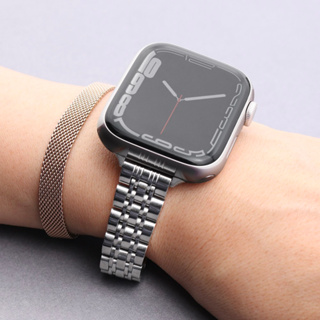 MiAK Slim Jubilee Apple Watch 38/40/41 mm 極細修身不鏽鋼錶帶 / 銀色