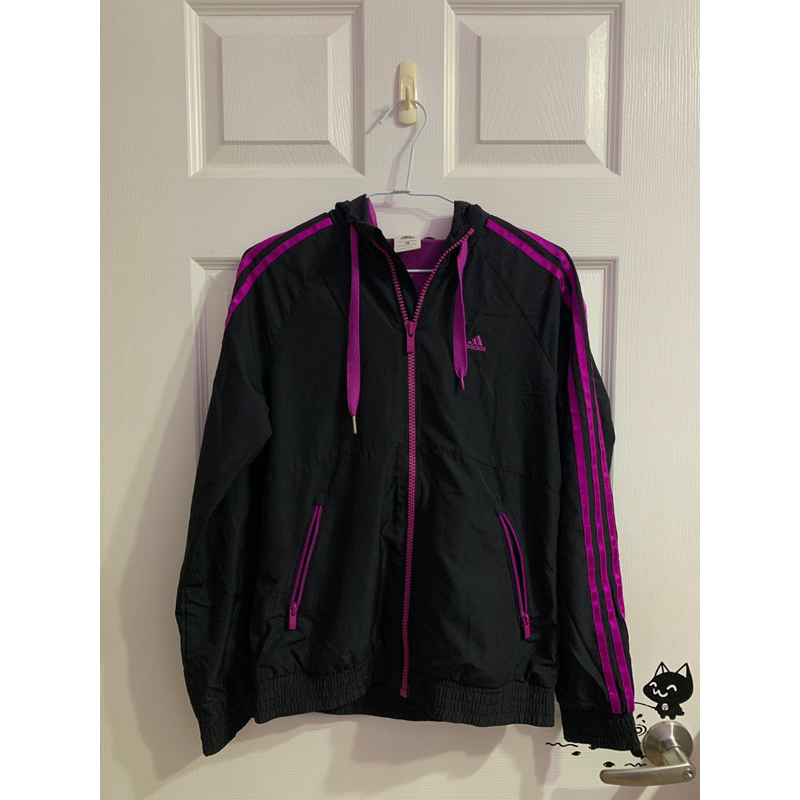 Adidas 黑紫運動外套