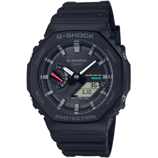 【CASIO】卡西歐 G-SHOCK 藍牙 太陽能 八角農家橡樹雙顯手錶 GA-B2100-1A