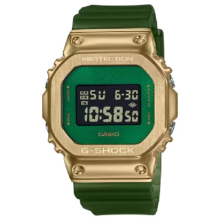 CASIO卡西歐 5600 系列 GM-5600CL-3 沙漠荒野離子電鍍金屬時尚潮流腕錶 低奢綠 43.2mm