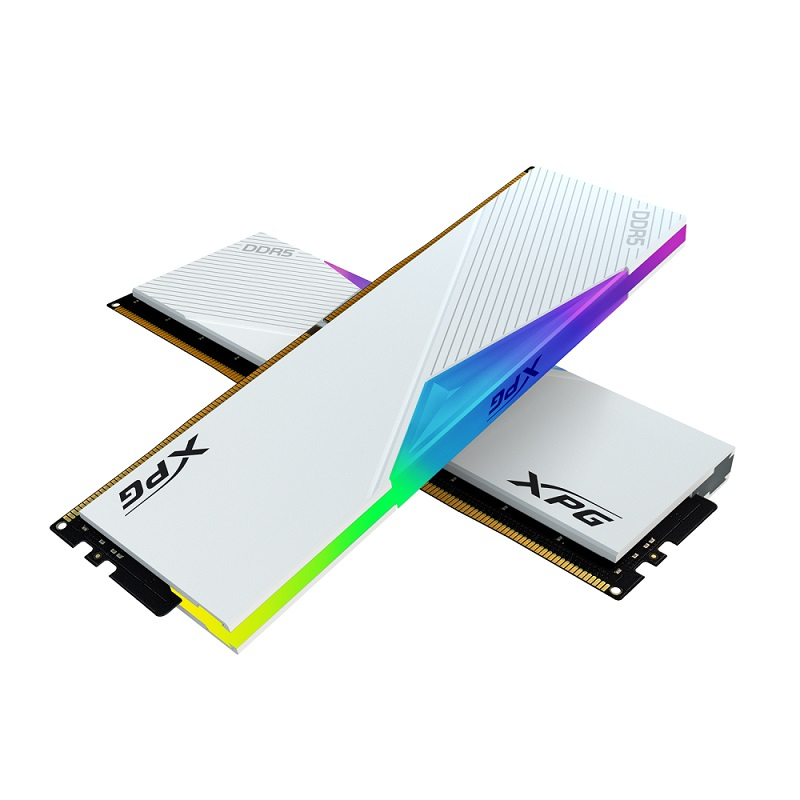 ADATA 威剛 XPG Lancer RGB DDR5 7200 32GB(16Gx2)記憶體(白)