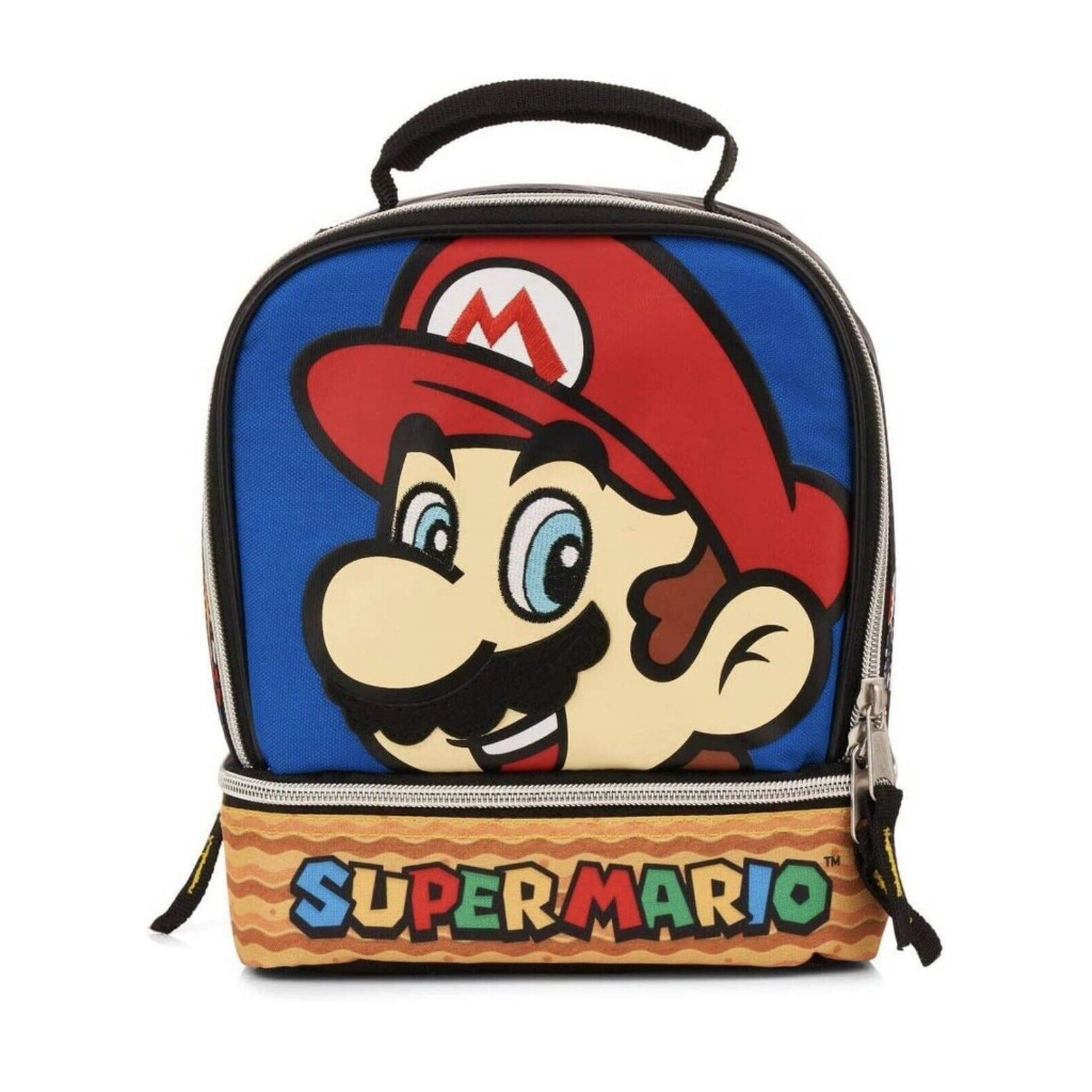 【Toy Fun】現貨*美國購回 Mario 馬力歐 馬利歐 兄弟  雙層 保溫  便當袋 午餐包 餐袋
