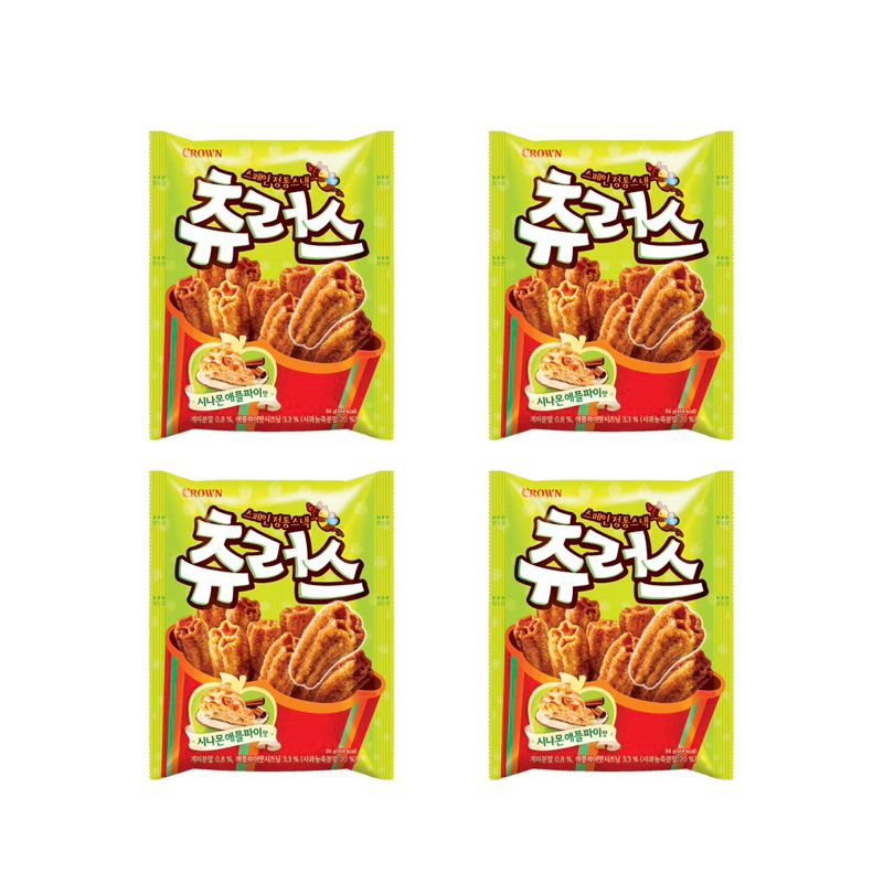 肉桂餅乾[現貨供應24小時寄出]CROWN皇冠餅乾肉桂蘋果派口味(84g)
