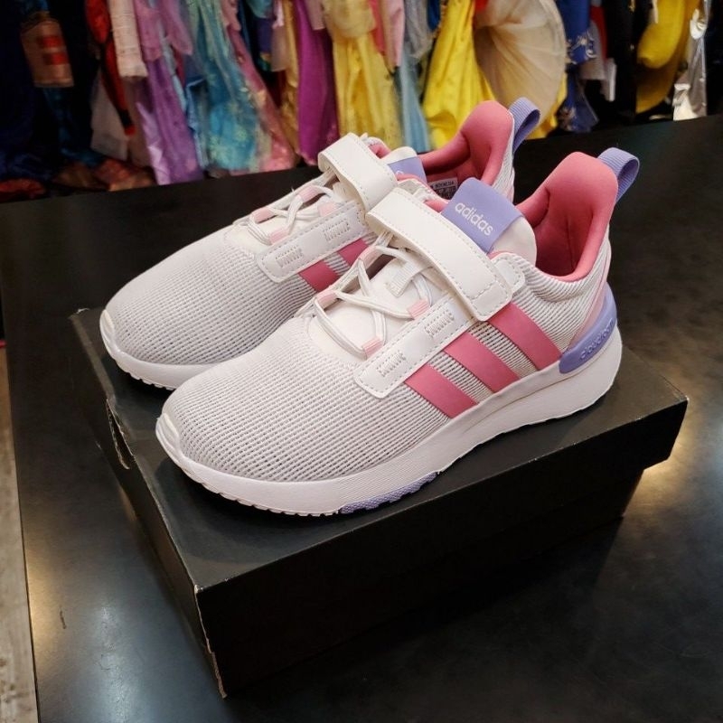 adidas RACER TR21
 GX3494 粉白運動鞋 全新 UK1 20cm