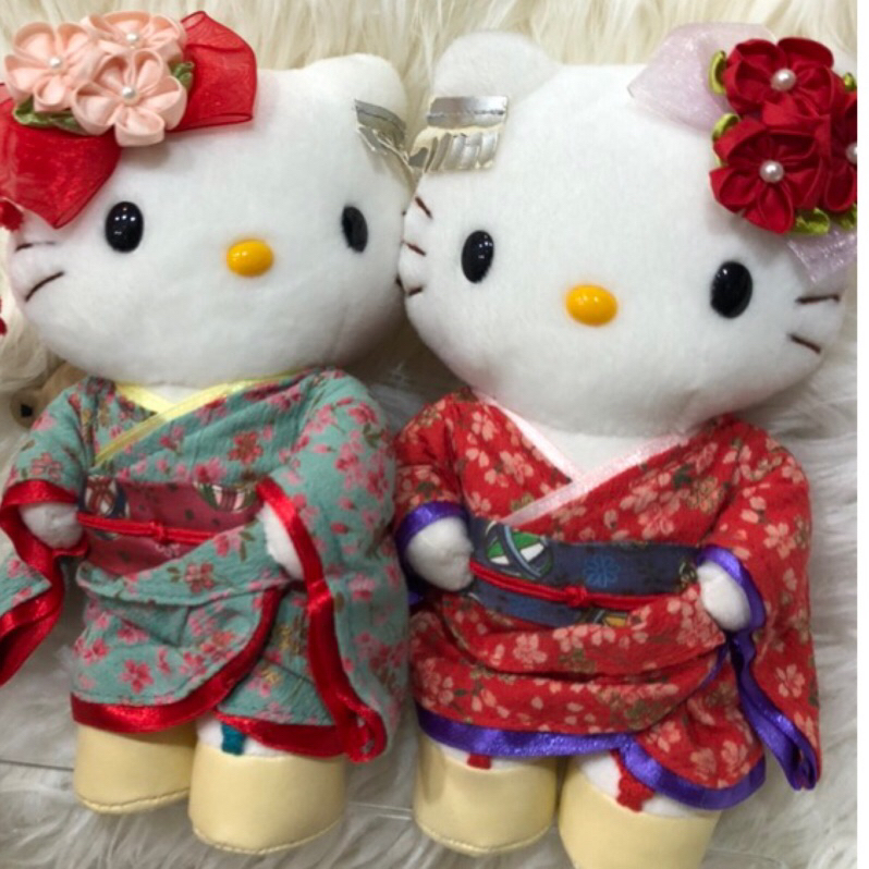 日本進口Hello Kitty和服娃娃可以 髮簪（有歲月痕跡）單賣（剩左）