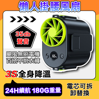 🔥特斯拉同款 36時續航🔥充電式電風扇 腰間風扇 USB 可換電池隨身風扇 夾式電風扇 超久續航 迷你風扇