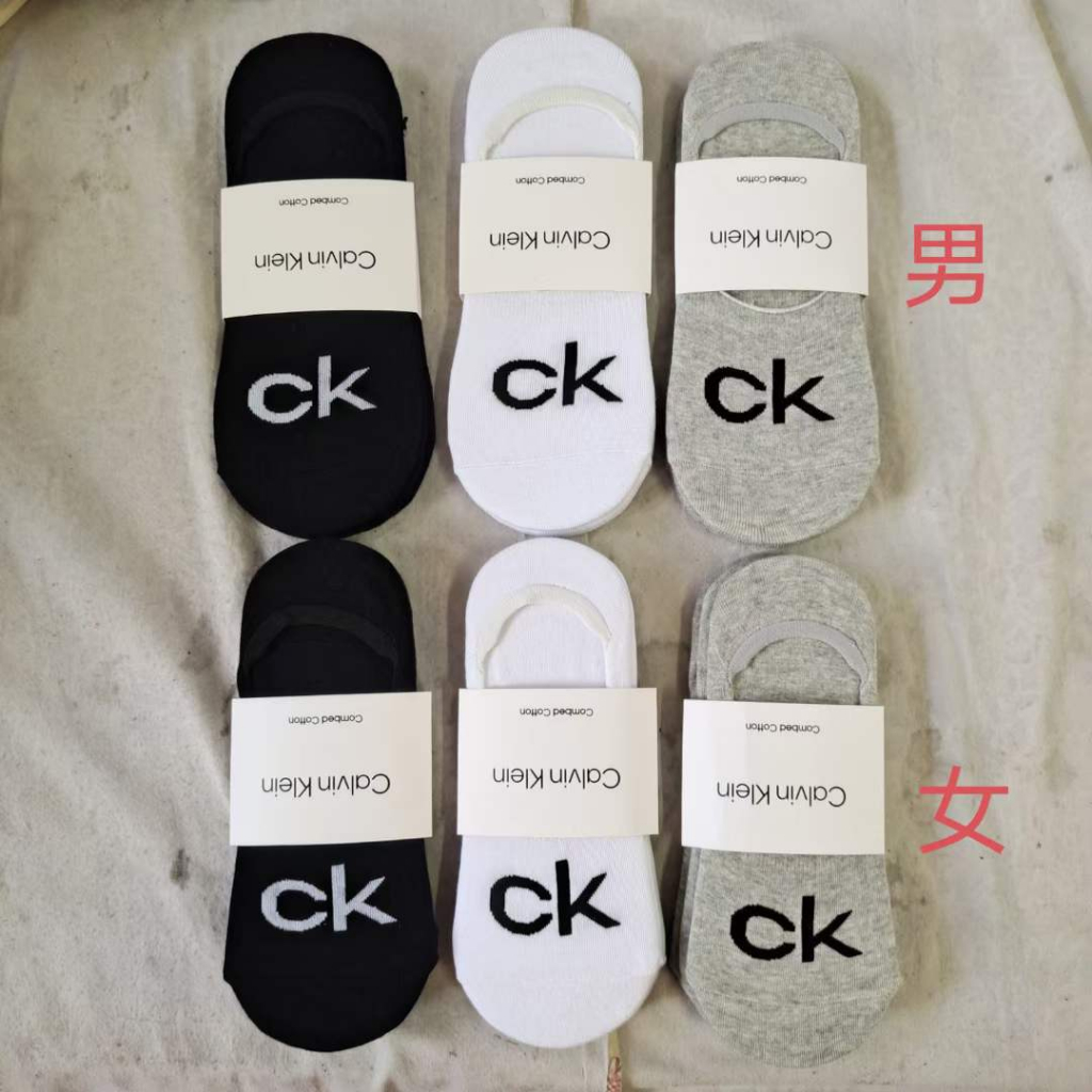 【ACE】CK Calvin Klein LOGO 襪子 船型襪 一組三雙 CK襪 CK襪子 船襪 船型襪 男船 女船