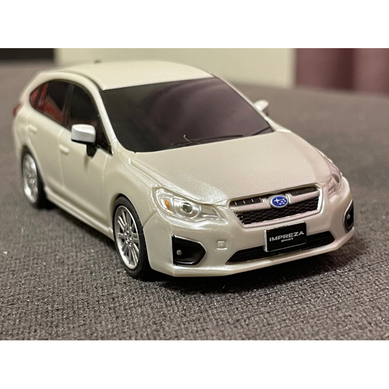 二手無盒Subaru Impreza 1/43 塑制 模型車 迴力車