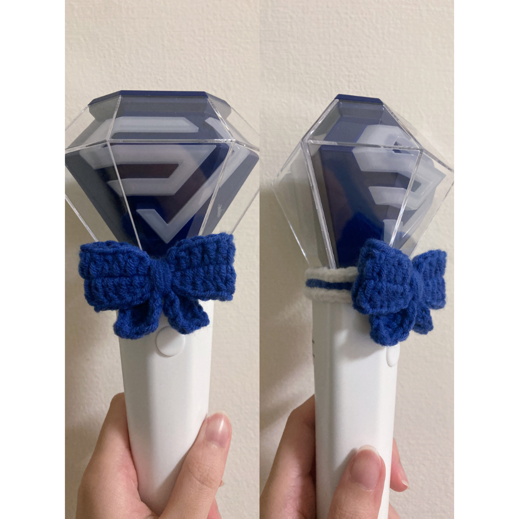 [飯製] Super Junior應援物 💙 手燈針織蝴蝶結 可客製可換色
