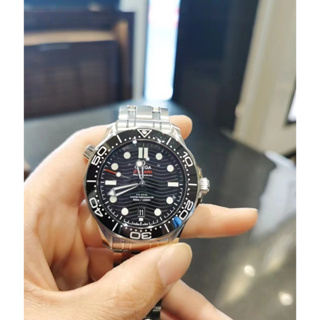 OMEGA Seamaster歐米茄 海馬300m 黑銀 精鋼帶 自動機械錶