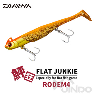 【敬多路亞】DAIWA 鮃狂 4吋 軟魚 T尾 鉛頭 包鉛魚 岸拋 白帶 台中 北堤 FLAT JUNKIE RODEM