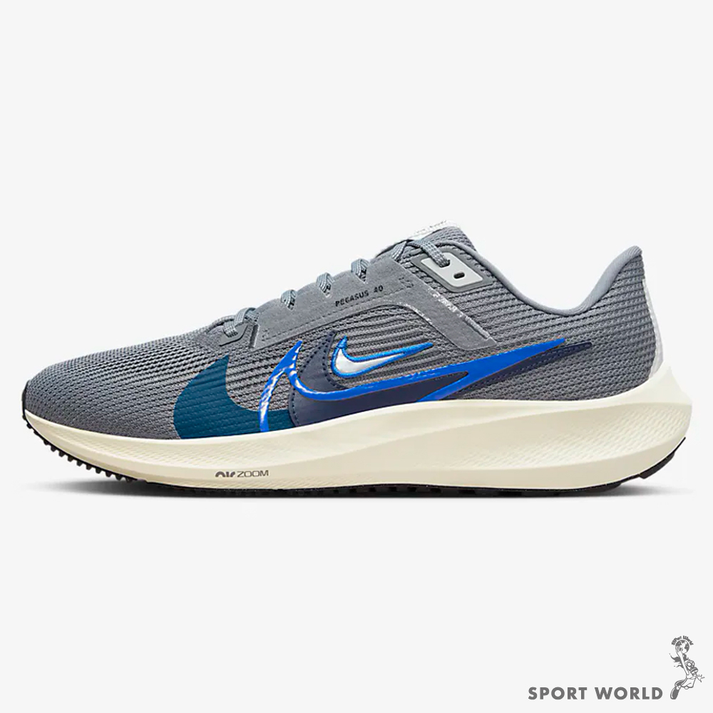 Nike 男鞋 慢跑鞋 Pegasus 40 Premium 灰藍【運動世界】FB7179-002