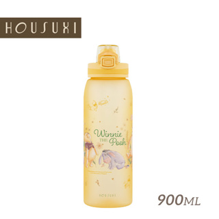 【HOUSUXI官方旗艦】迪士尼小熊維尼系列-Tritan彈蓋水瓶900ml(A1)