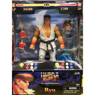 ｛克拉克玩具｝JADA TOYS電玩遊戲Ultra Street Fighter 快打旋風 Ryu 龍 6吋 可動公仔