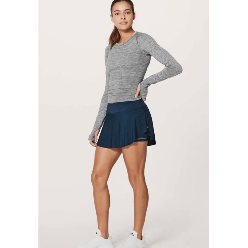 Lululemon Quick Pace Skirt in Jaded in 1 瑜珈褲裙 網球裙購於美國