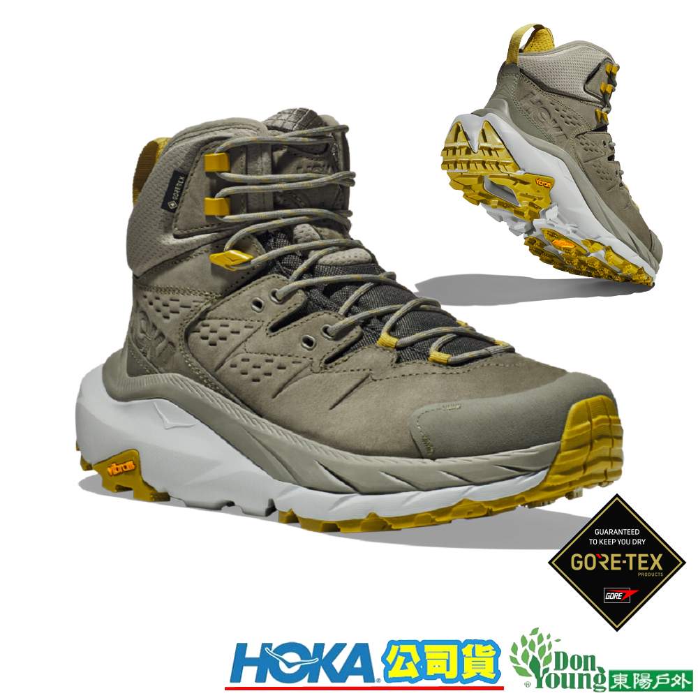 【HOKA】1123155 男 KAHA 2 Goretex 中筒登山鞋/霧橄欖/銀灰