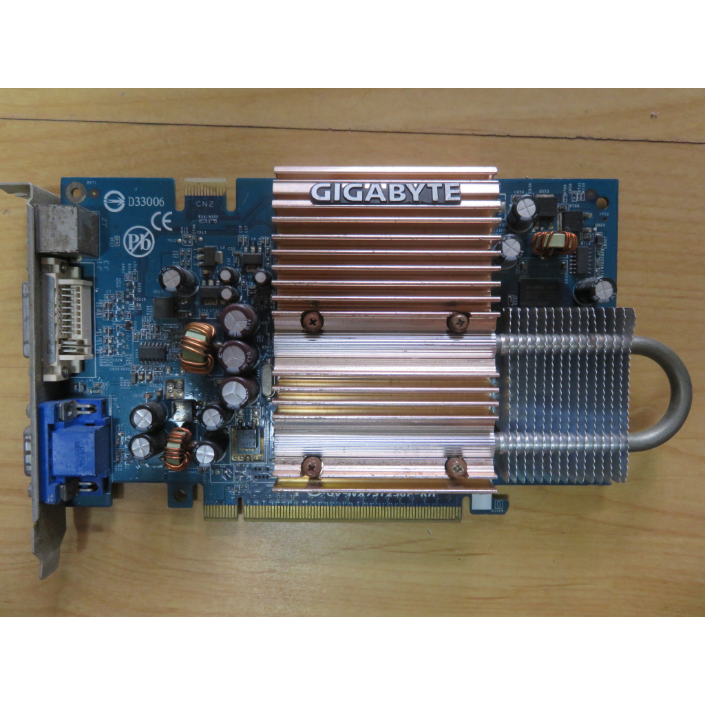 E. PCI-E顯示卡-技嘉GV-NX73GT256P-RH 128位元 靜音散熱 DVI-I D-SUB 直購價90