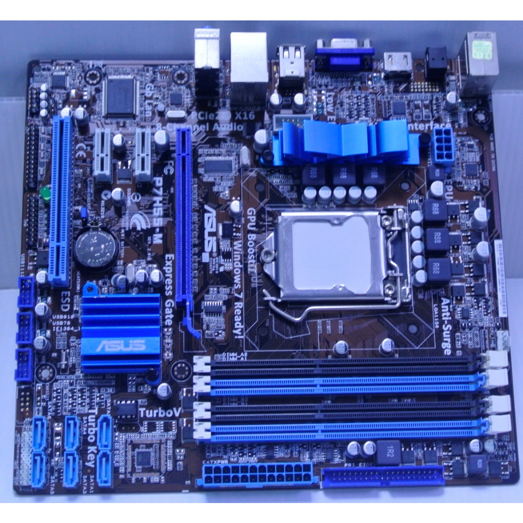 立騰科技電腦 ~ 華碩 ASUS P7H55-M DDR3 1156主機板