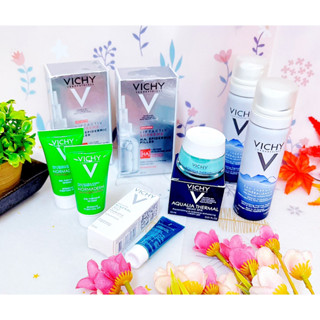 VICHY薇姿 火山礦物溫泉水50ml/水楊酸植萃奇蹟潔膚凝膠/智慧保濕SPA能量水面膜/M89火山能量啟用安瓶/旅行組