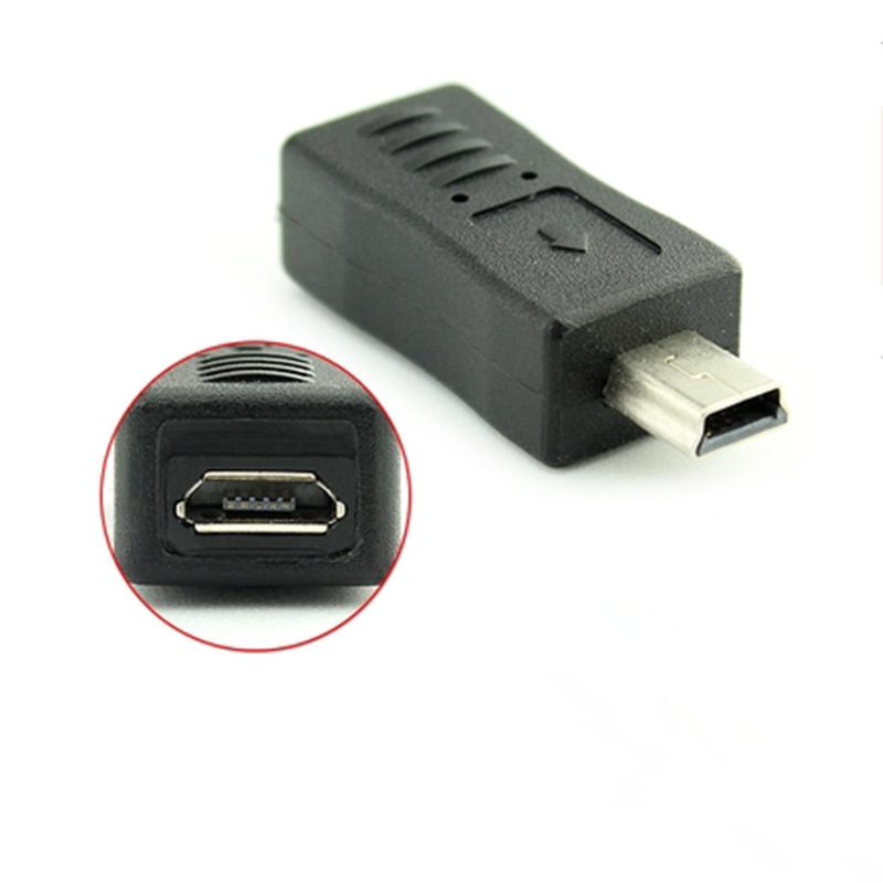 庫存不用等-【no】-miniUSB公轉MicroUSB母 轉接頭 5P轉micro母 T型口轉換插頭連接器 A5 0現