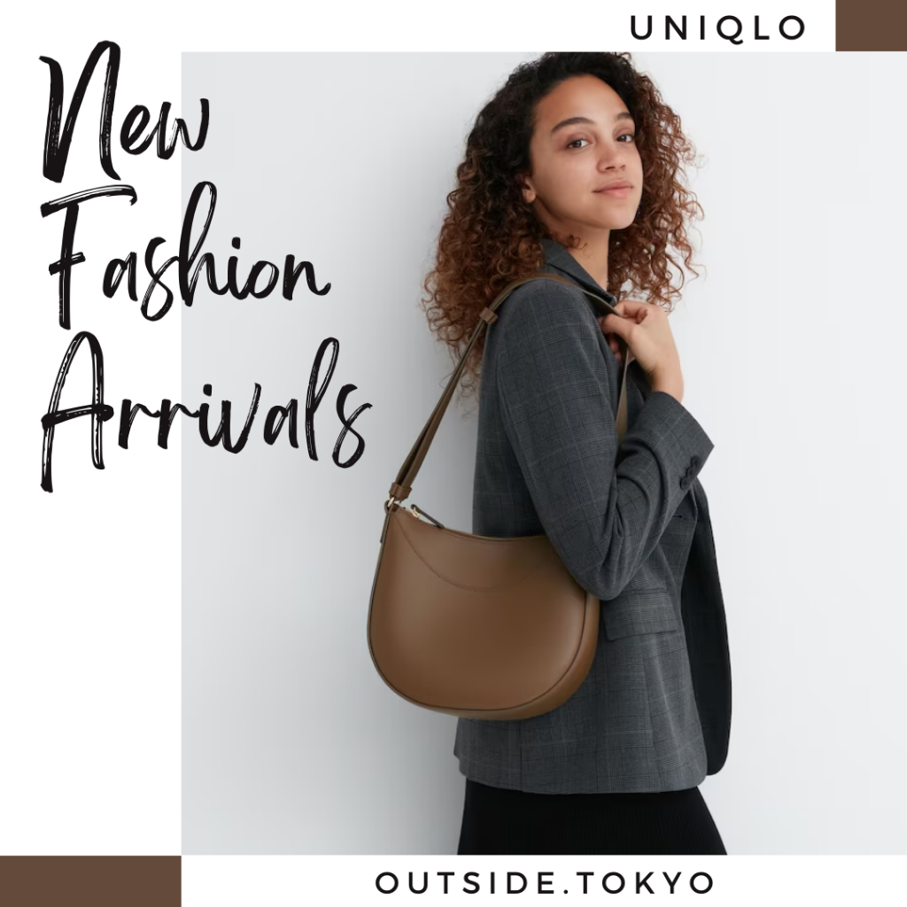 ［預購］UNIQLO 皮革觸感單手半月包 簡約時尚 在外面日本代購