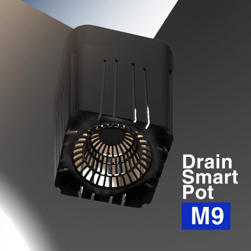 【24hr出貨】 DrainSmartPot M9 小黑方盆 熱植盆 防爛根 蔓綠絨 龍舌蘭 塊根 多肉 控根 花燭