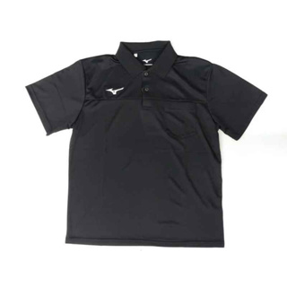 MIZUNO 美津濃 速乾排汗，抗紫外線抗臭 口袋設計 短袖 POLO衫 (32TABA0109)黑