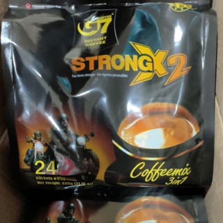(店到店免運)即溶濃醇咖啡【G7咖啡】越南G7三合一即溶濃醇咖啡600g(25g*24包/袋) 加強版的雙倍特濃咖啡