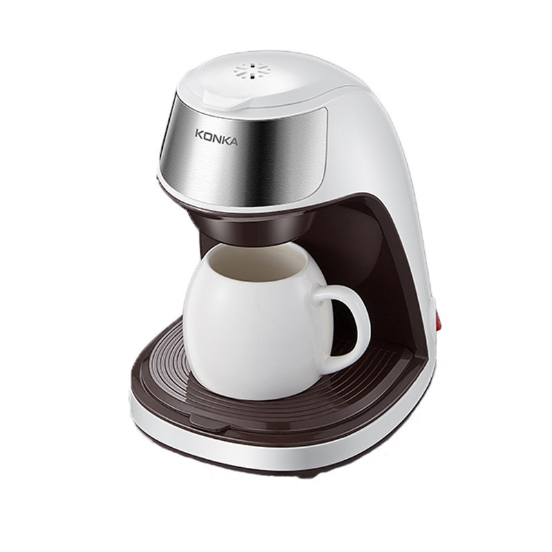 YAON雅居 咖啡機 美式迷你家用 便攜辦公室沖煮花茶機 半自動咖啡機