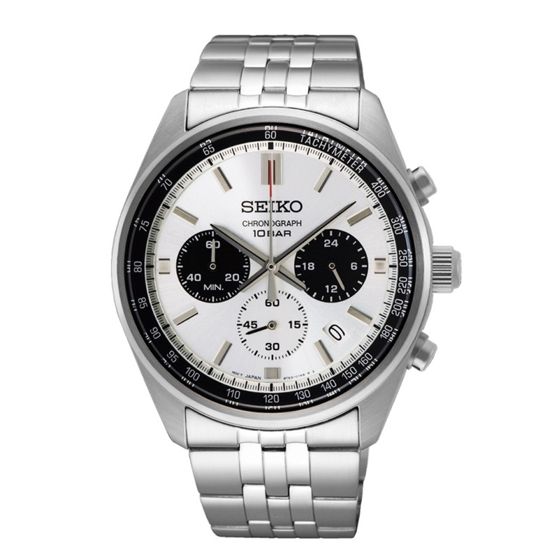 SEIKO 精工 CS系列熊貓錶計時手錶-41.5mm (SSB425P1/8T63-00W0S)
