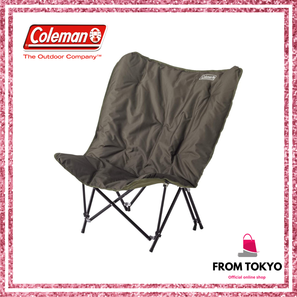 日本直送 Coleman 橄欖綠 輕量 單人 沙發椅 露營椅 躺椅 椅子 CM-37447 露營用品 露營美學