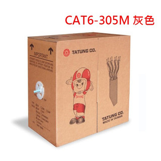 【酷3C】大同網路線 CAT6 CAT.6 CAT-6 305M 305米 防偽貼紙 UTP 24AWG 灰色 網路線