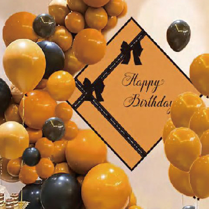【PATIO 帕堤歐】 派對氣球 黑金方版 造型氣球 團購 造型蛋糕 生日蛋糕 卡通蛋糕 禮盒