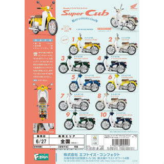 ｜M.aki日本商鋪｜現貨F-toys 1/24 Super Cub Honda 本田機車 金旺 模型 盒玩