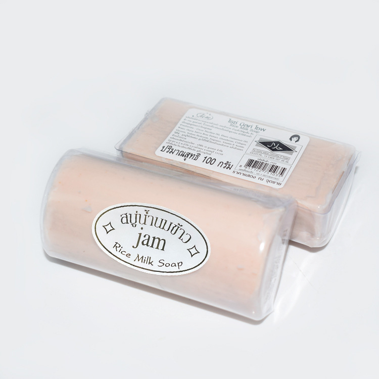 🔥現貨🔥從泰國原裝進口 100g Jam大米皂（假一賠十）米乳皂膠原蛋白冷製手工皂 泰國Jam茉莉香米皂100g