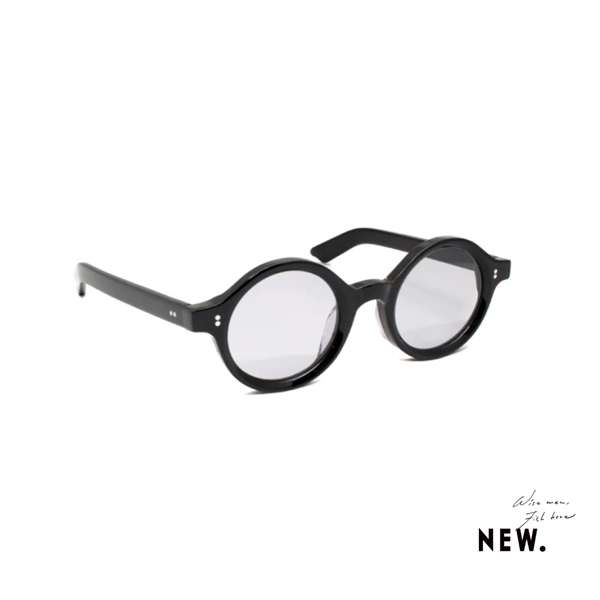 GOODFORIT / 日本New. Eyewear Few F17 Glasses厚切醋酸纖維板料法式圓框墨鏡/黑