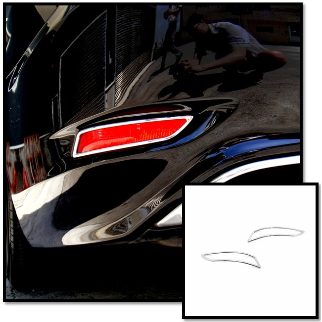 圓夢工廠 Lexus LS LS460 LS460L LS600hL 2012~2017 鍍鉻銀 後保桿飾框 後反光片框